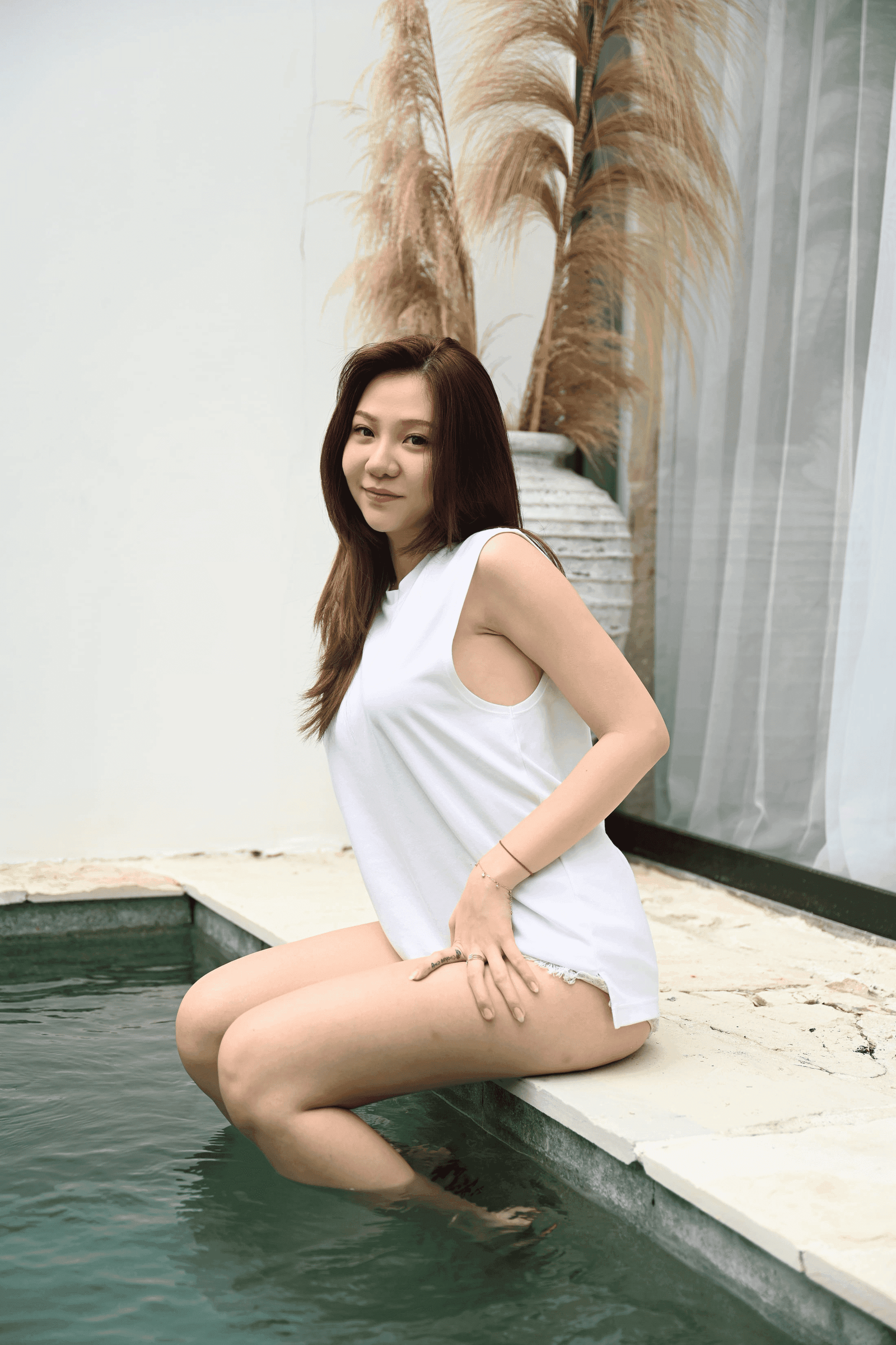 Jenadammaya In Home No Pans Braless 44